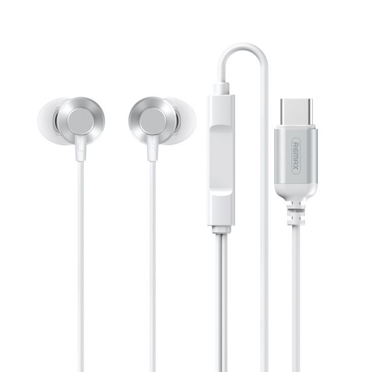 

Наушники Remax Metal Wired Earphone Type-C для Xiaomi|Huawei|Samsung white