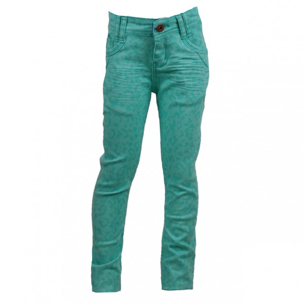 

Зауженные джинсы для девочки 1 год (76 см) O 60085-green leopard зеленый цвет