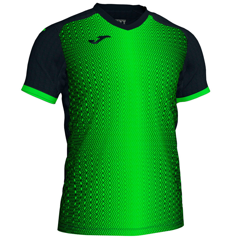 

Футболка игровая Joma SUPERNOVA 101284.117 цвет: черный/зеленый, размер 6XS-5XS