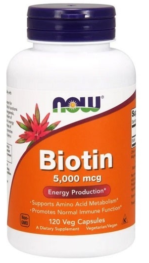 

Натуральная добавка Now Foods BIOTIN 5 мг (5000 мкг) 120 капсул (733739004741)