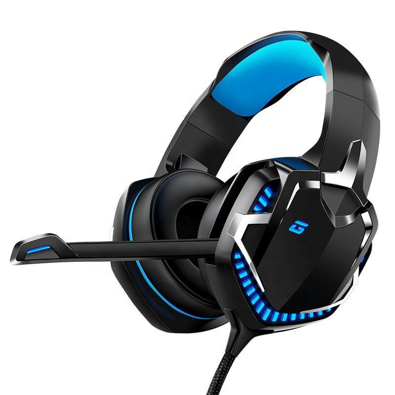 

Игровые наушники с подсветкой MC N20 Blue and Black