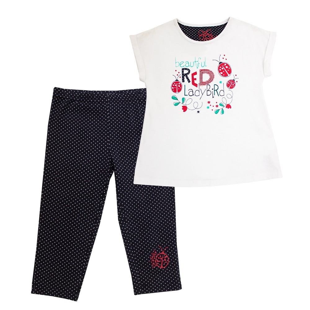 

Костюм : Туника, леггинсы Losan Kids girls (316-8021AD/001) Белый 5 Years-110 см