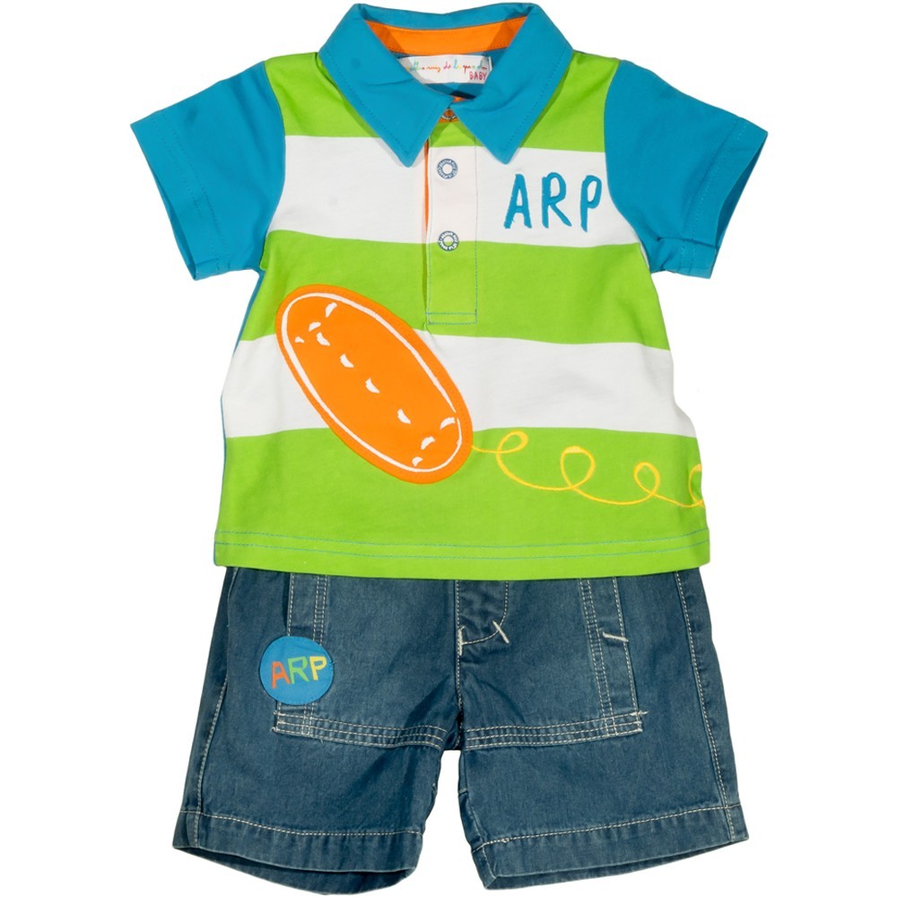 

Костюм : Поло, джинсовые шорты AGATHA RUIZ DE LA PRADA Agatha (7335) Белый M6-68 см