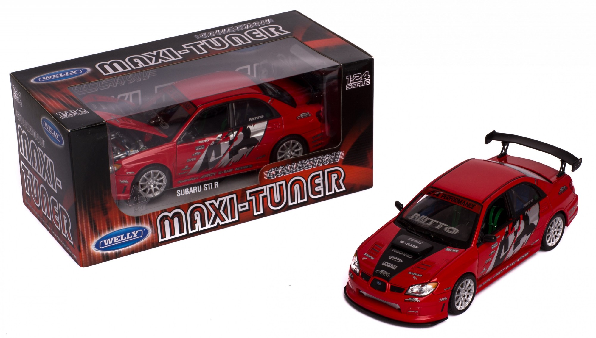 

Модель машины 1:24 SUBARU IMPREZA PERFORMANCE Welly 22487S-W красный