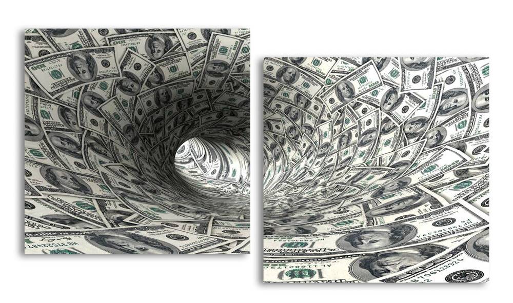 

Модульная картина LaPrint Деньги 200х109 см