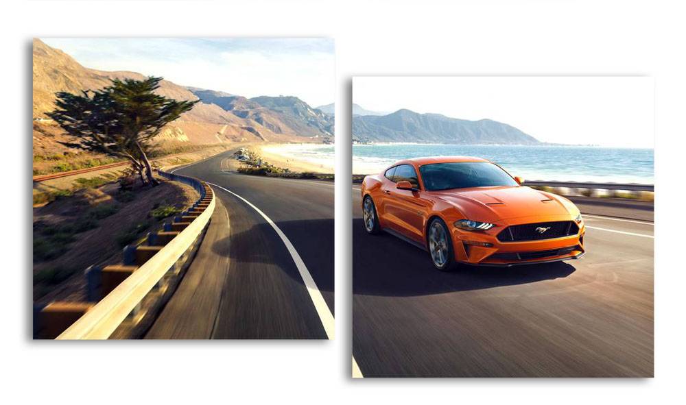 

Модульная картина LaPrint Mustang 200х109 см