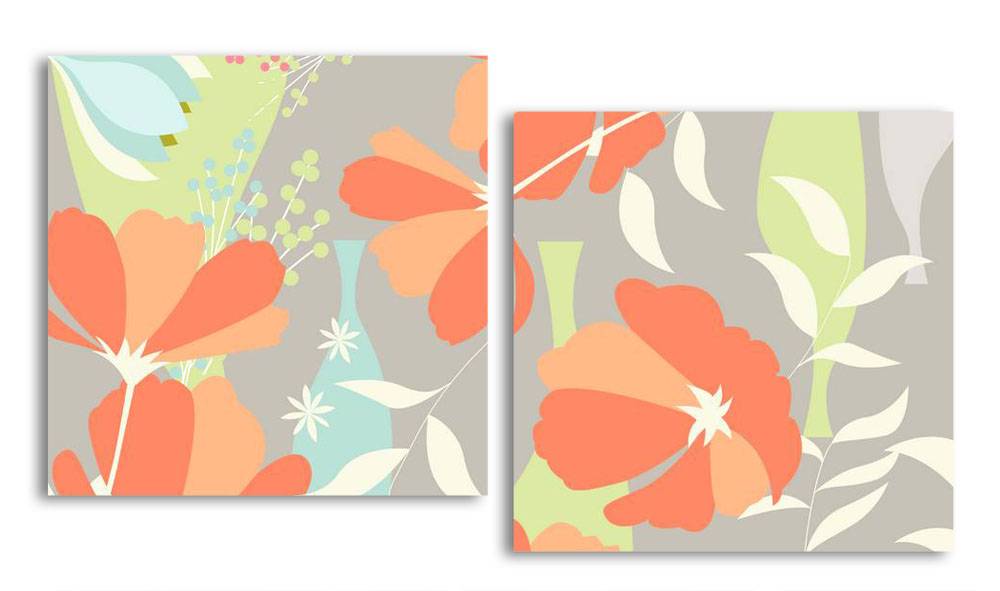 

Модульная картина LaPrint Маки 200х109 см