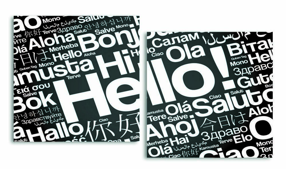 

Модульная картина LaPrint Hello 200х109 см