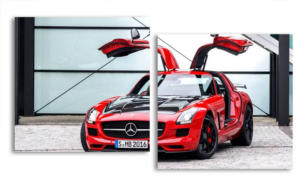 

Модульная картина LaPrint Mercedes 200х109 см