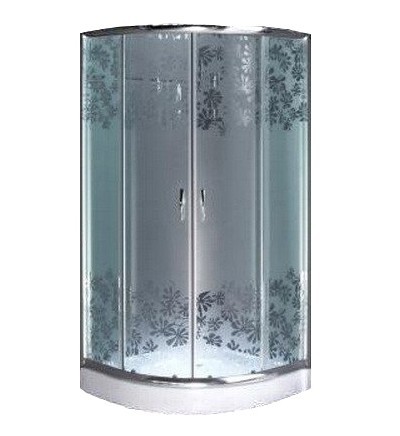 

Душова кабіна Santeh FLOWERS 90х90 (9001-W)