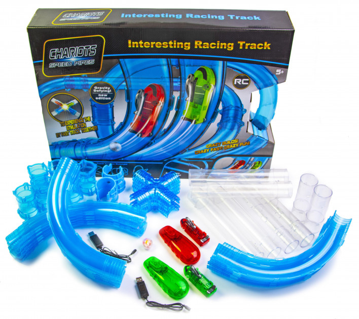 

Гоночный трек в трубах 37 деталей Chariots Zipes Speed Pipes Pro