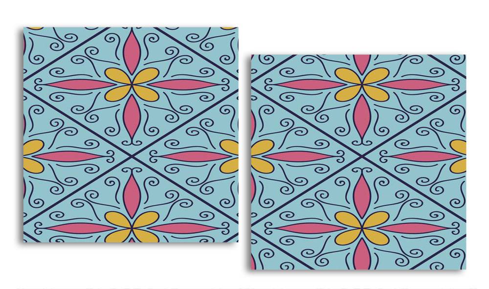 

Модульная картина LaPrint Абстрактные цветы 200х109 см