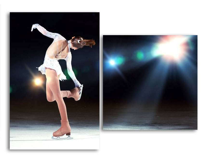 

Модульная картина LaPrint Девушка на коньках 200х145 см