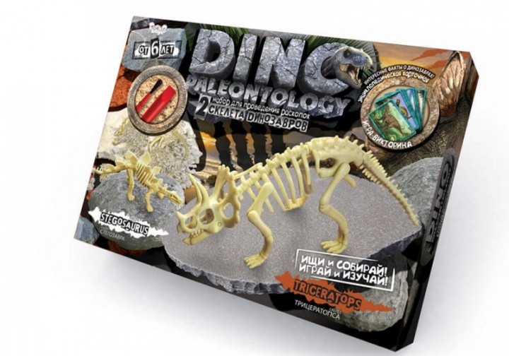 

Раскопки динозавров Danko toys Трицератопс и Стегозавр