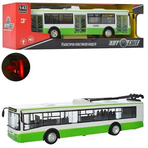 

Игрушечный троллейбус АвтоСвіт звуковой Экскурсионный