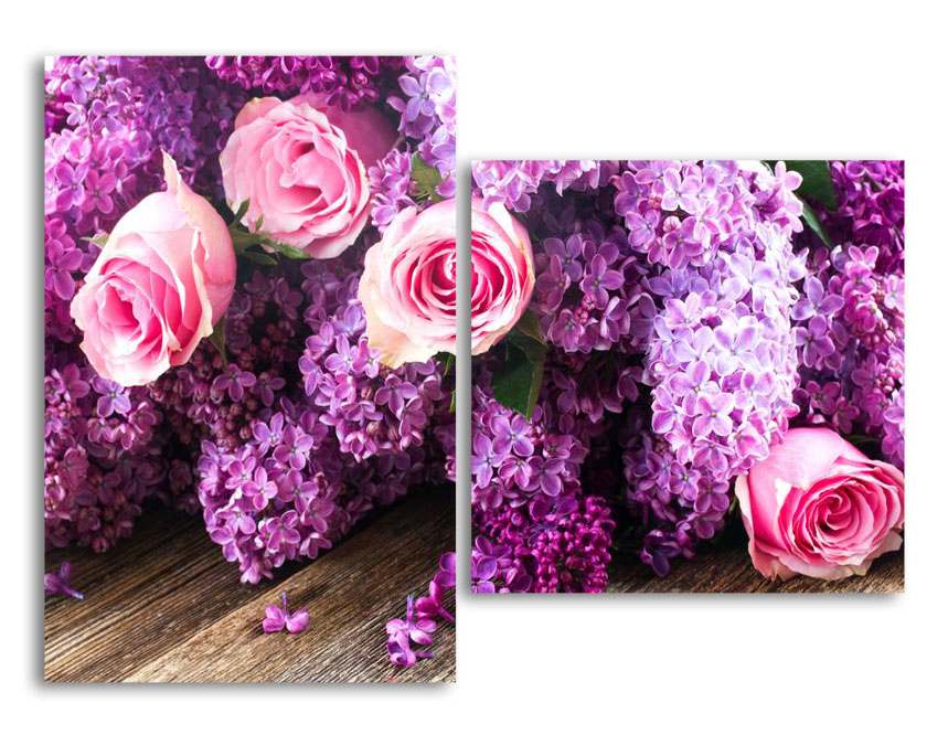 

Модульная картина LaPrint Букет 200х145 см