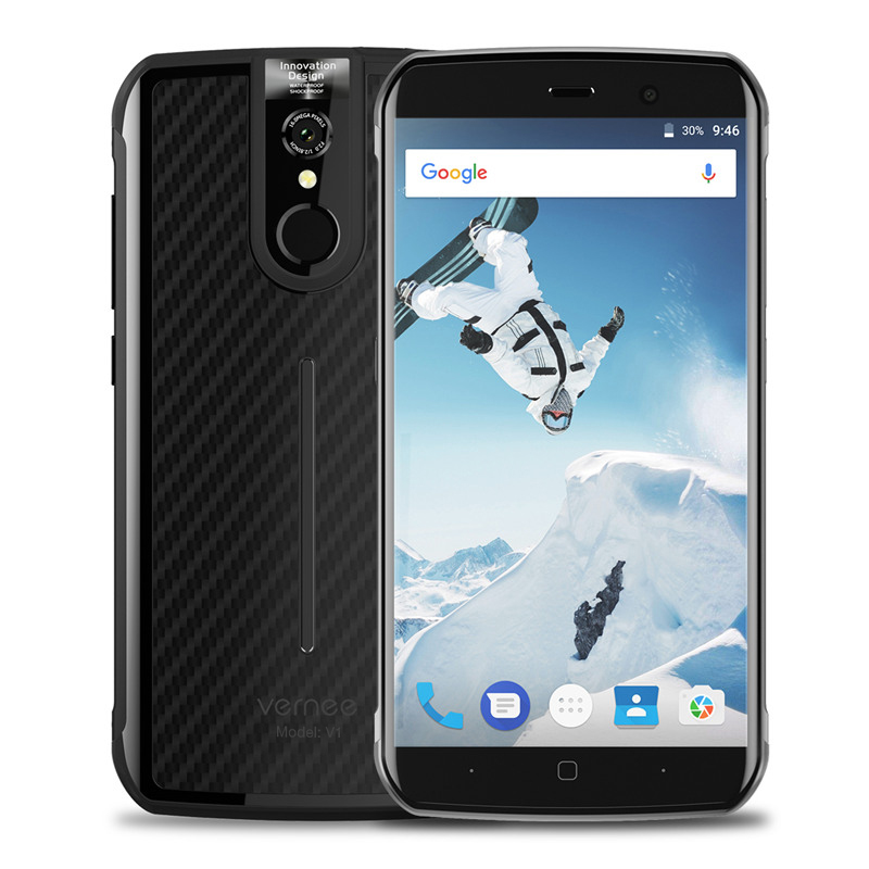 

Мобільний телефон Vernee V1 black IP68 4/64Gb 5.5" NFC 4200mAh (1636 zp)