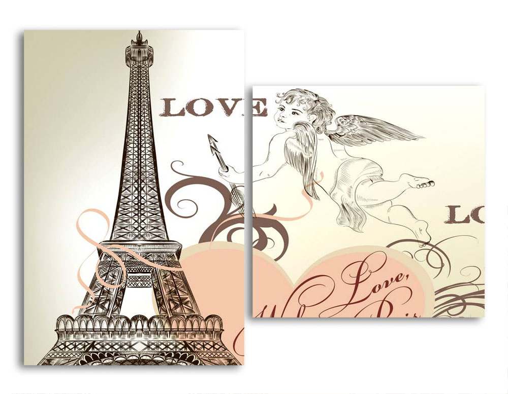 

Модульная картина LaPrint Париж 200х145 см