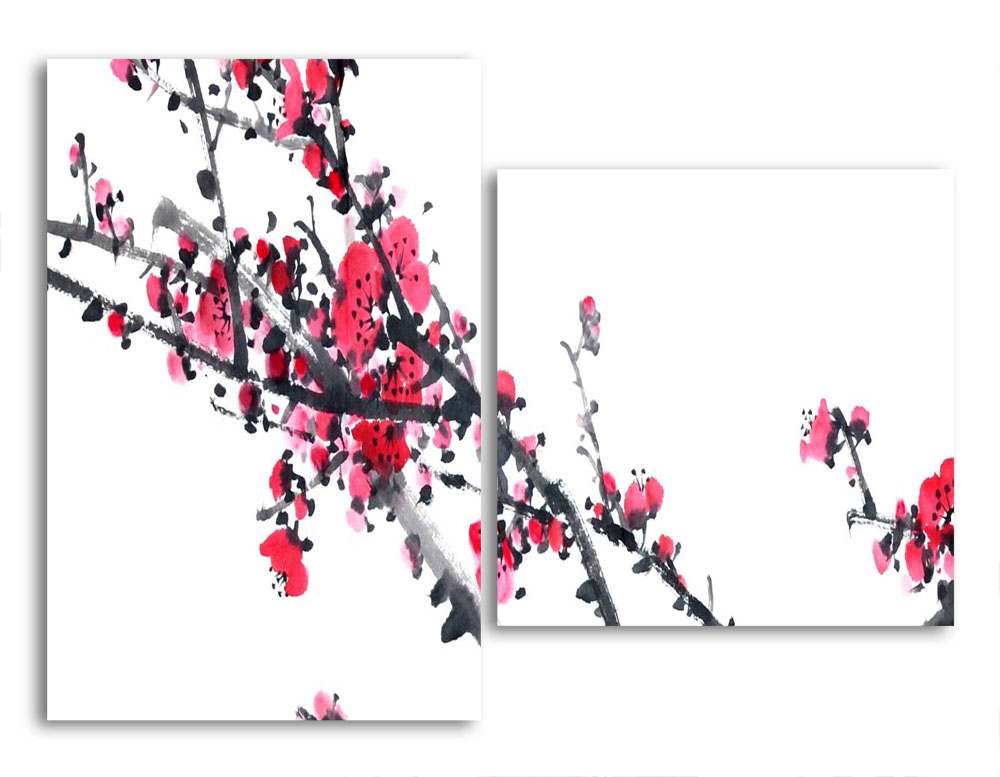 

Модульная картина LaPrint Сакура 200х145 см