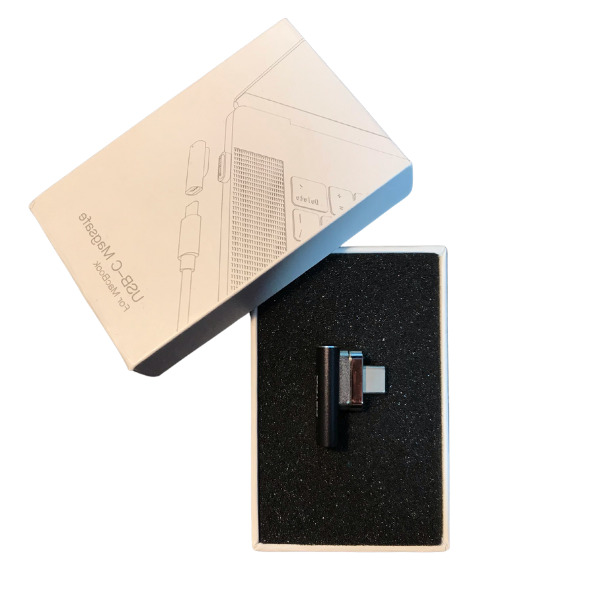

Магнитный адаптер USB C Mag20A 3, с функцией быстрой зарядки 100Вт, передача данных 10 Гбит/с, видео 4 К, черный