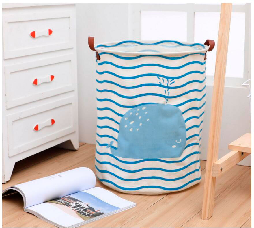 

Корзина для игрушек, белья, хранения Blue whale Berni Home Синий (58471)