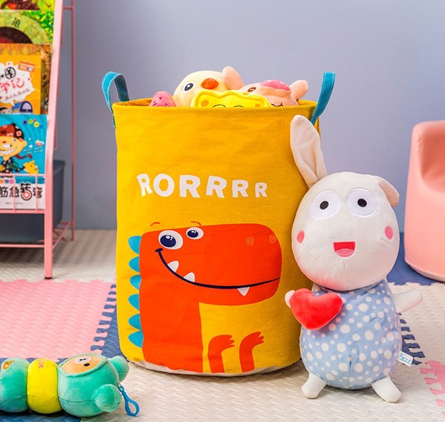 

Корзина для игрушек UKC Baby Play складная Дракончик Желтый