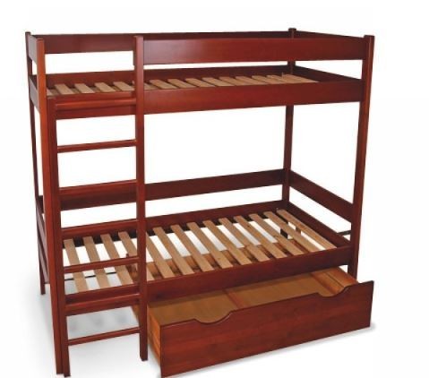 

Кровать деревянная двухъярусная Classic 1800х700 ВЕНГЕ
