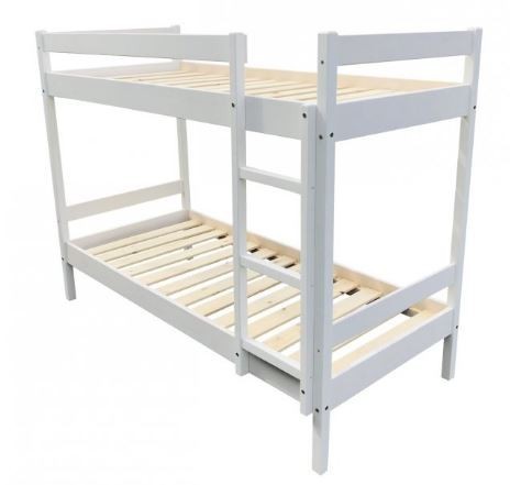 

Кровать деревянная двухъярусная Classic 1900х800 БЕЛАЯ