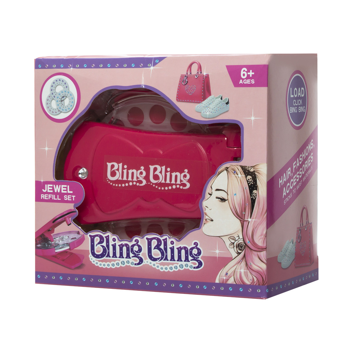 

Набор кристаллов для девочек BLING BLING Jewel Refill Set. Аксессуары для волос и одежды