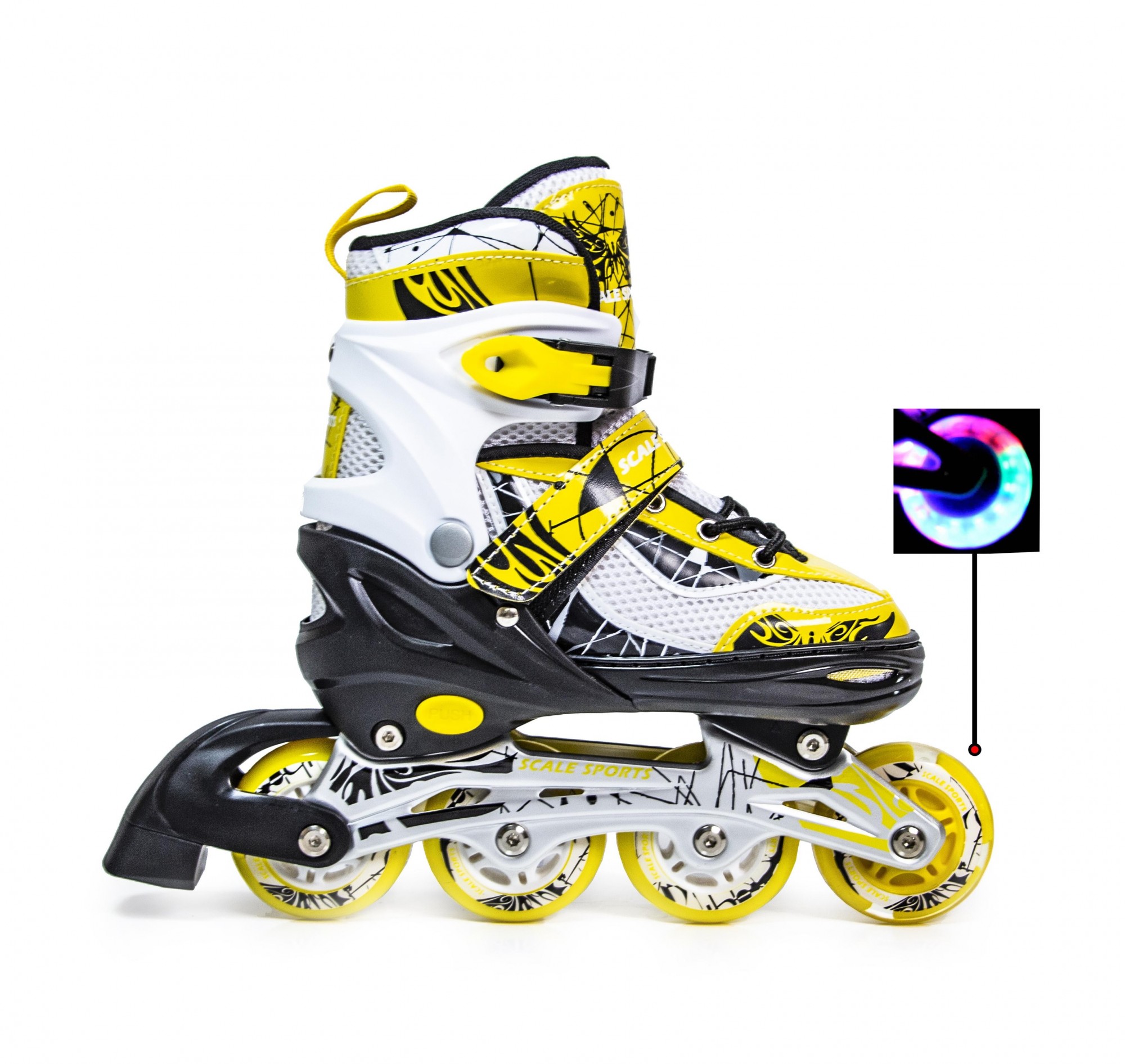 

Роликовые коньки Scale Sport 29-33 Желтый (7602508520)