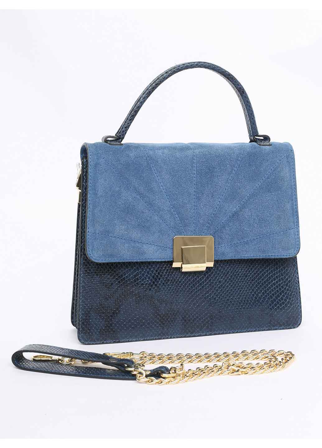 

Деловая Сумка Italian Bags 10188_blue Кожаная Синий