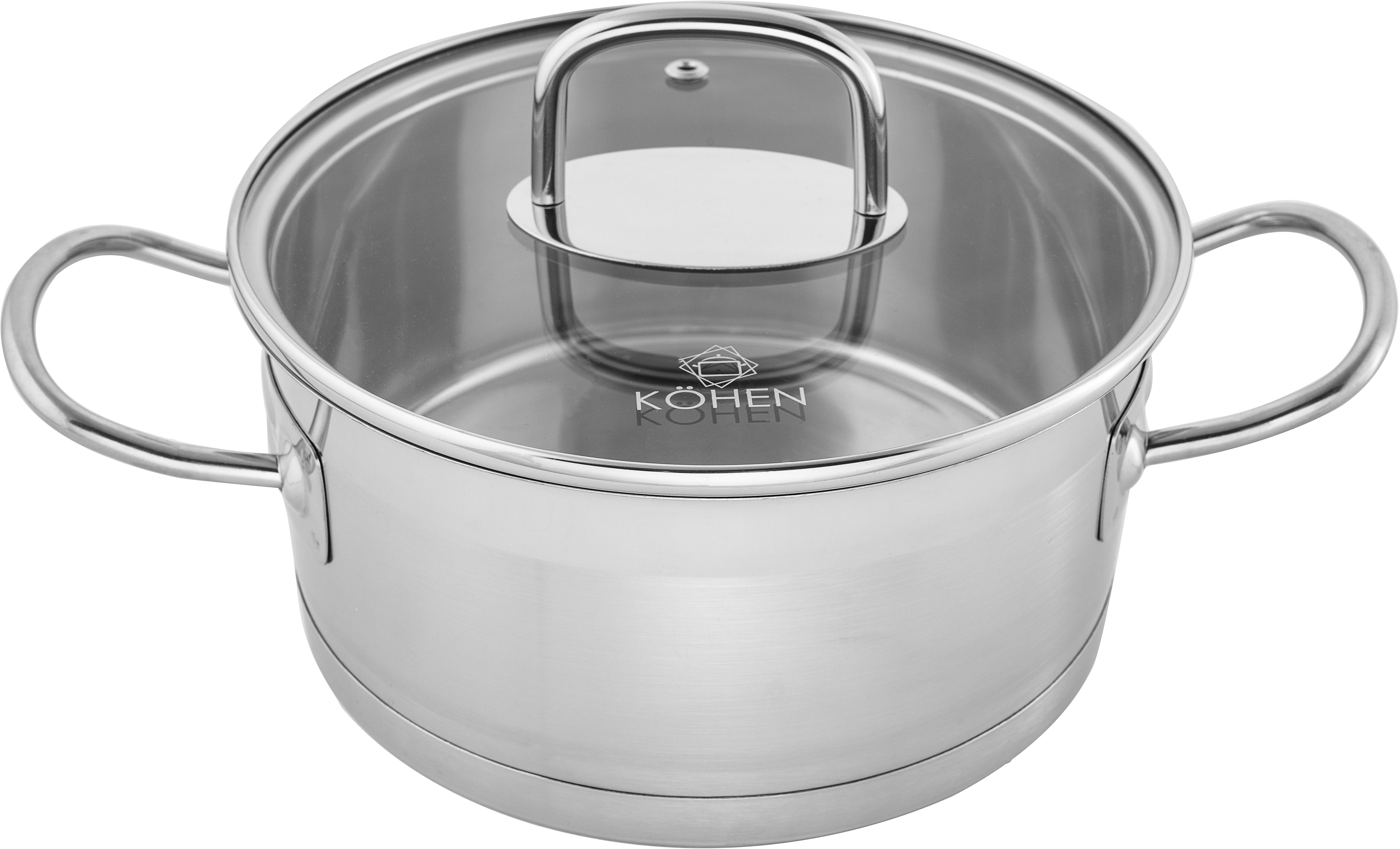 

Кастрюля Kohen Profi-Cristal с крышкой 2.2 л