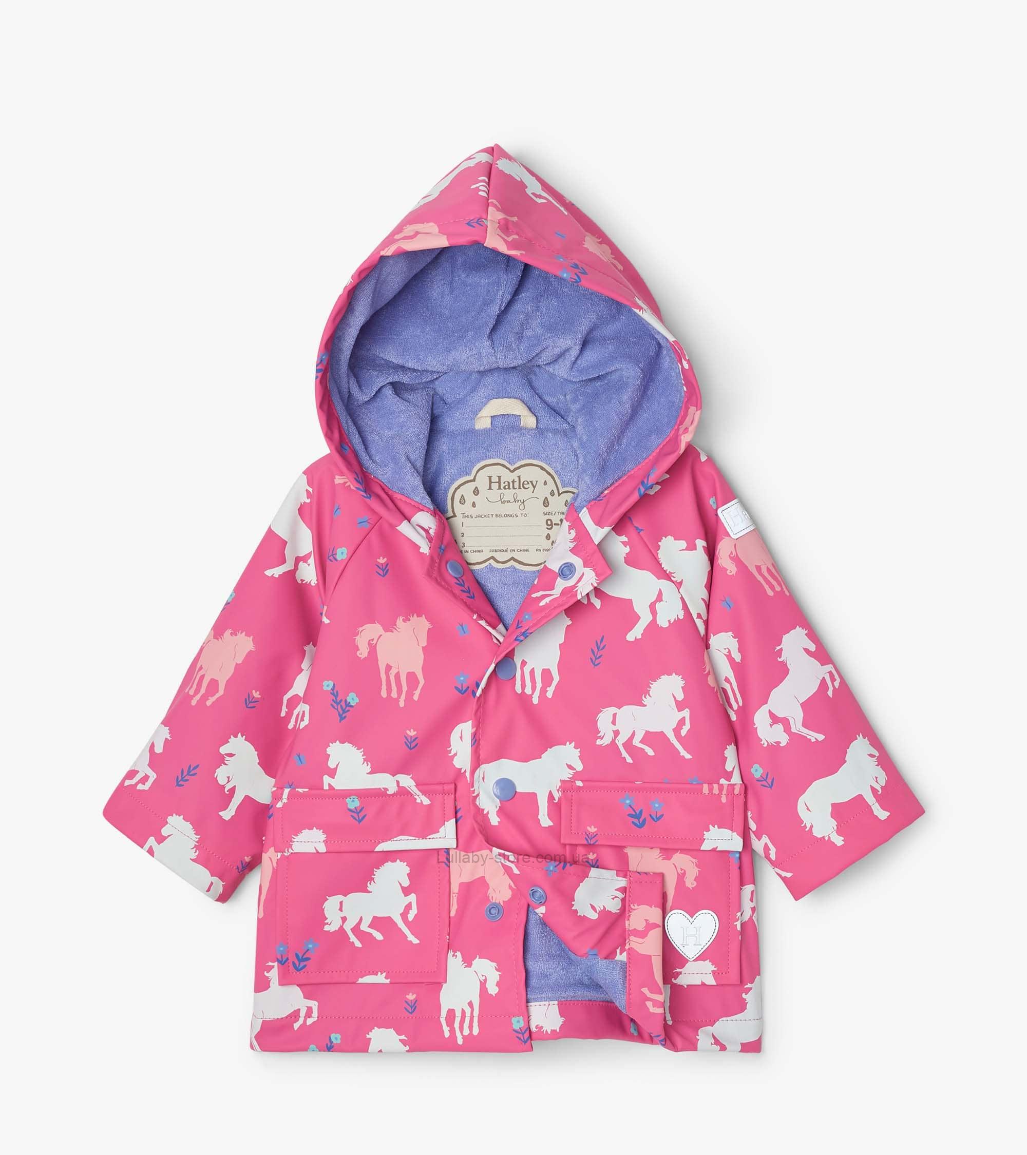 

Дождевик плащ Канада Hatley "Painted Pasture" размер 104 розовый