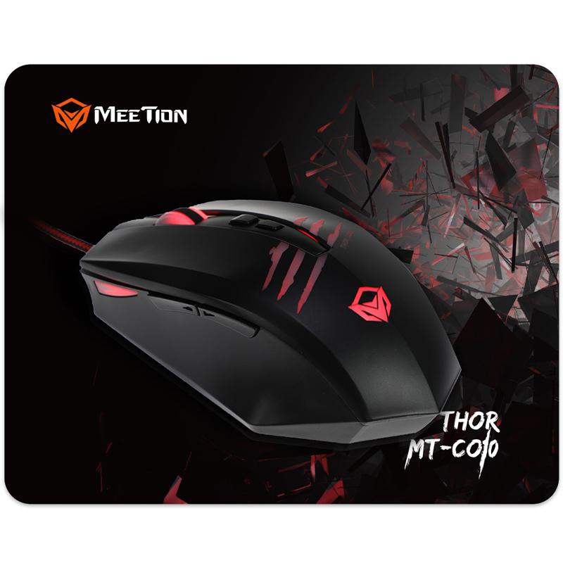 

Проводная игровая мышка Meetion MT-CO10 + коврик Black