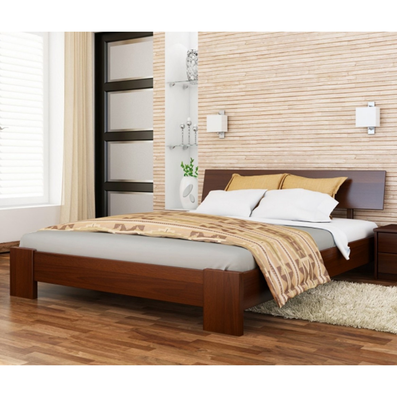 

Кровать Титан Каштан 180х200 см 21107_51
