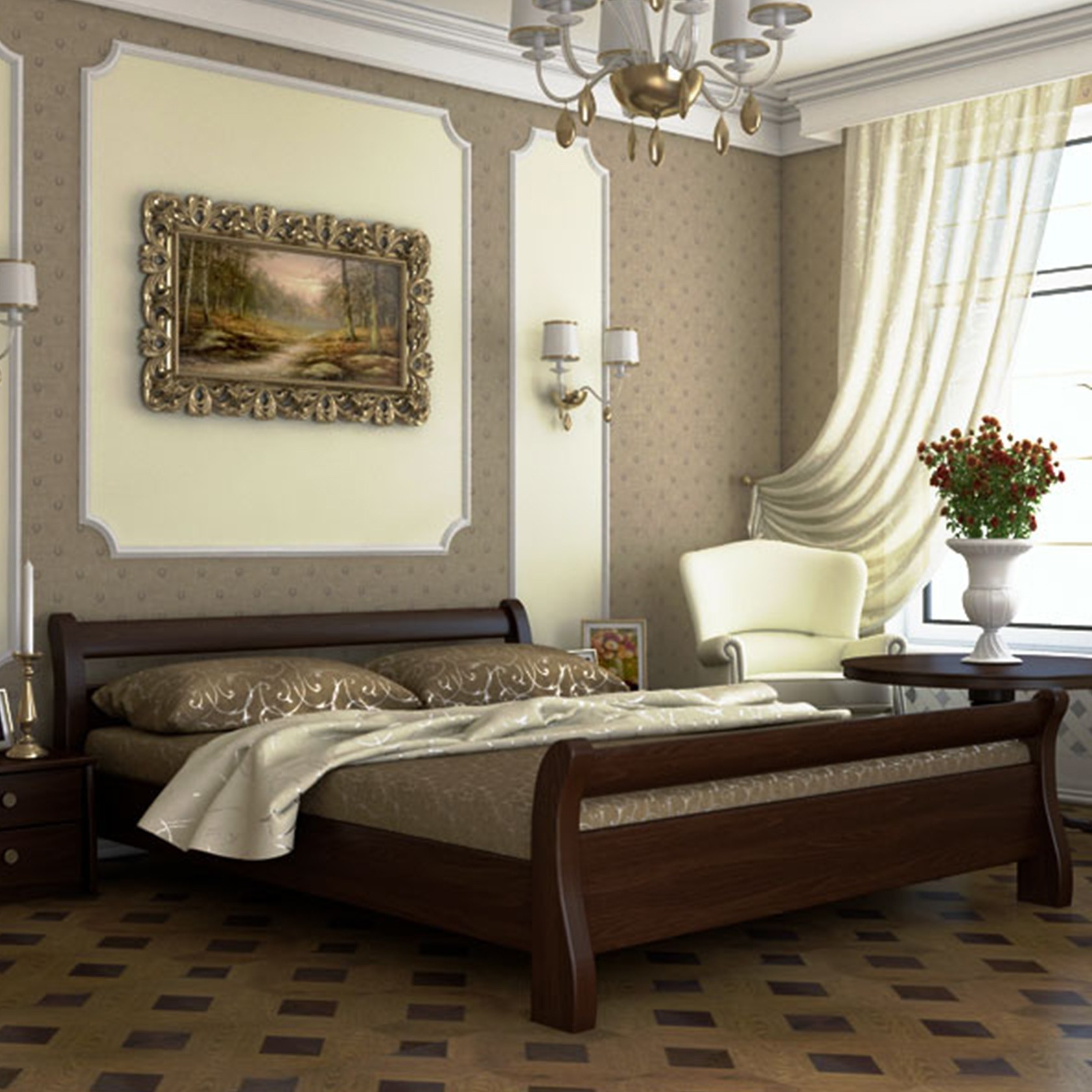 

Кровать Диана Каштан 140х200 см 21104_59