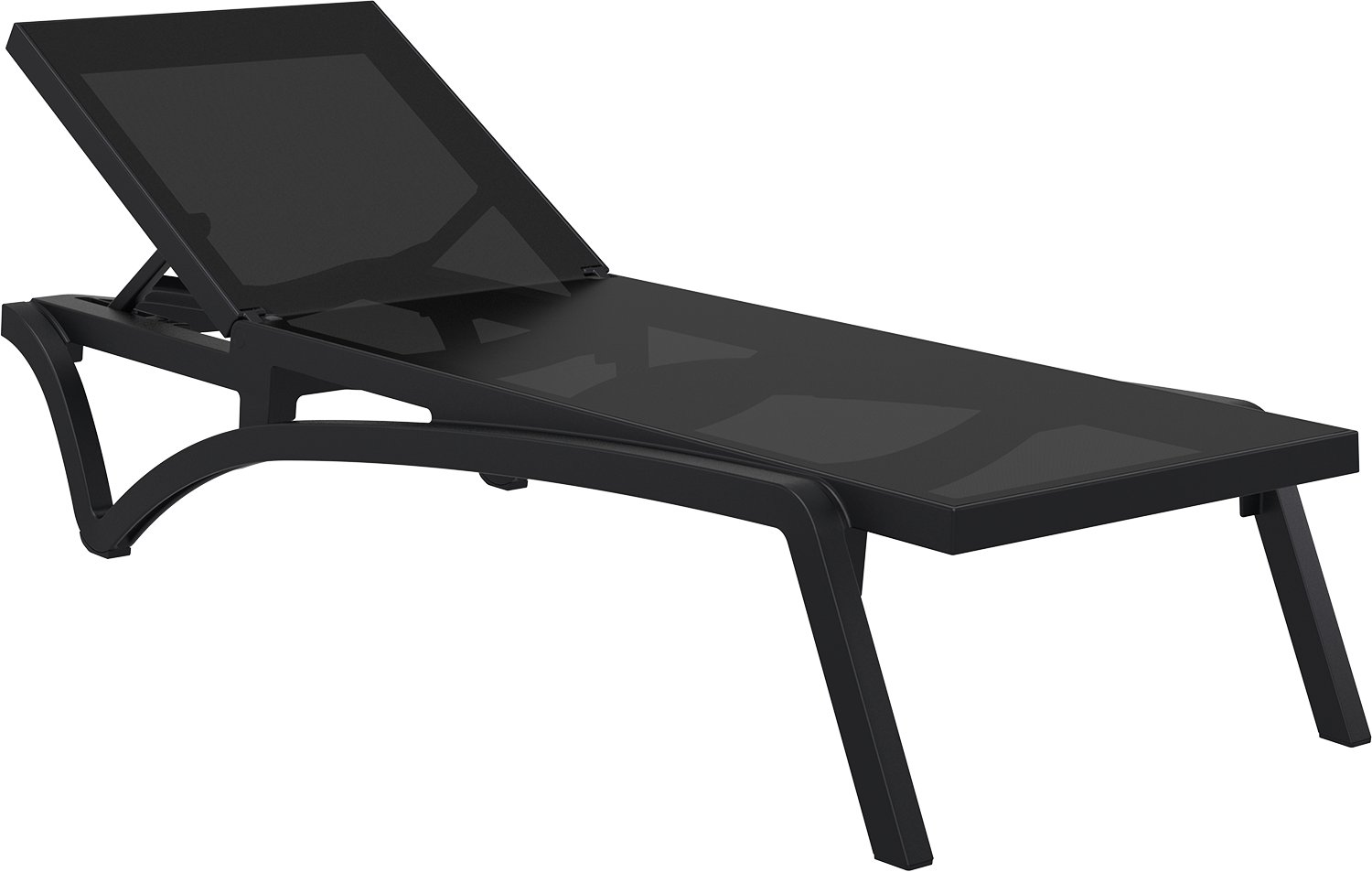 

Шезлонг садовый Siesta Pacific Black / Black