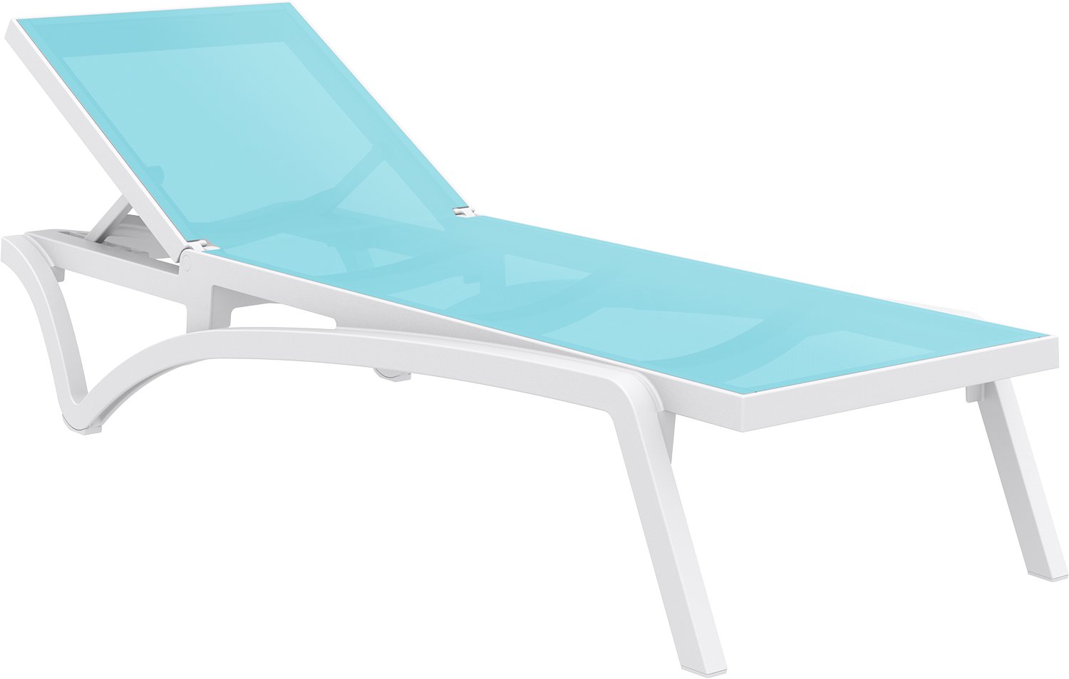 

Шезлонг садовый Siesta Pacific White / Turquoise