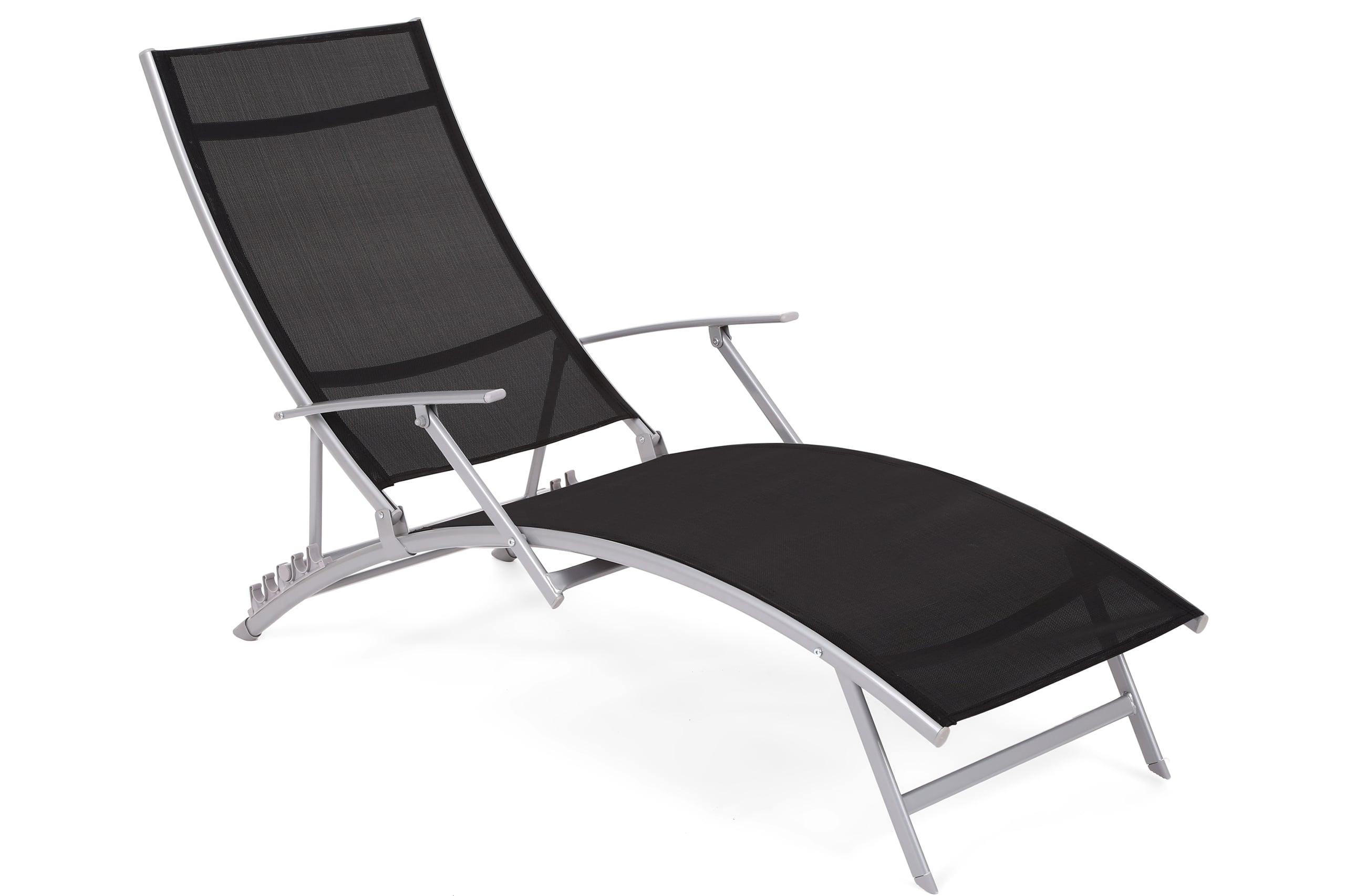 

Шезлонг садовый железный Summer Silver / Black