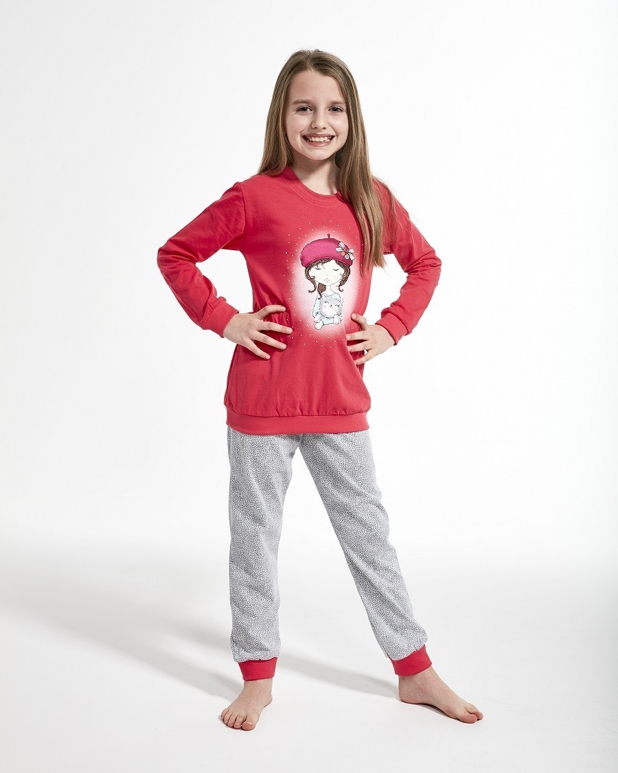 

Пижама Cornette GIRL WITH CAT 594/108 110-116 см розовая