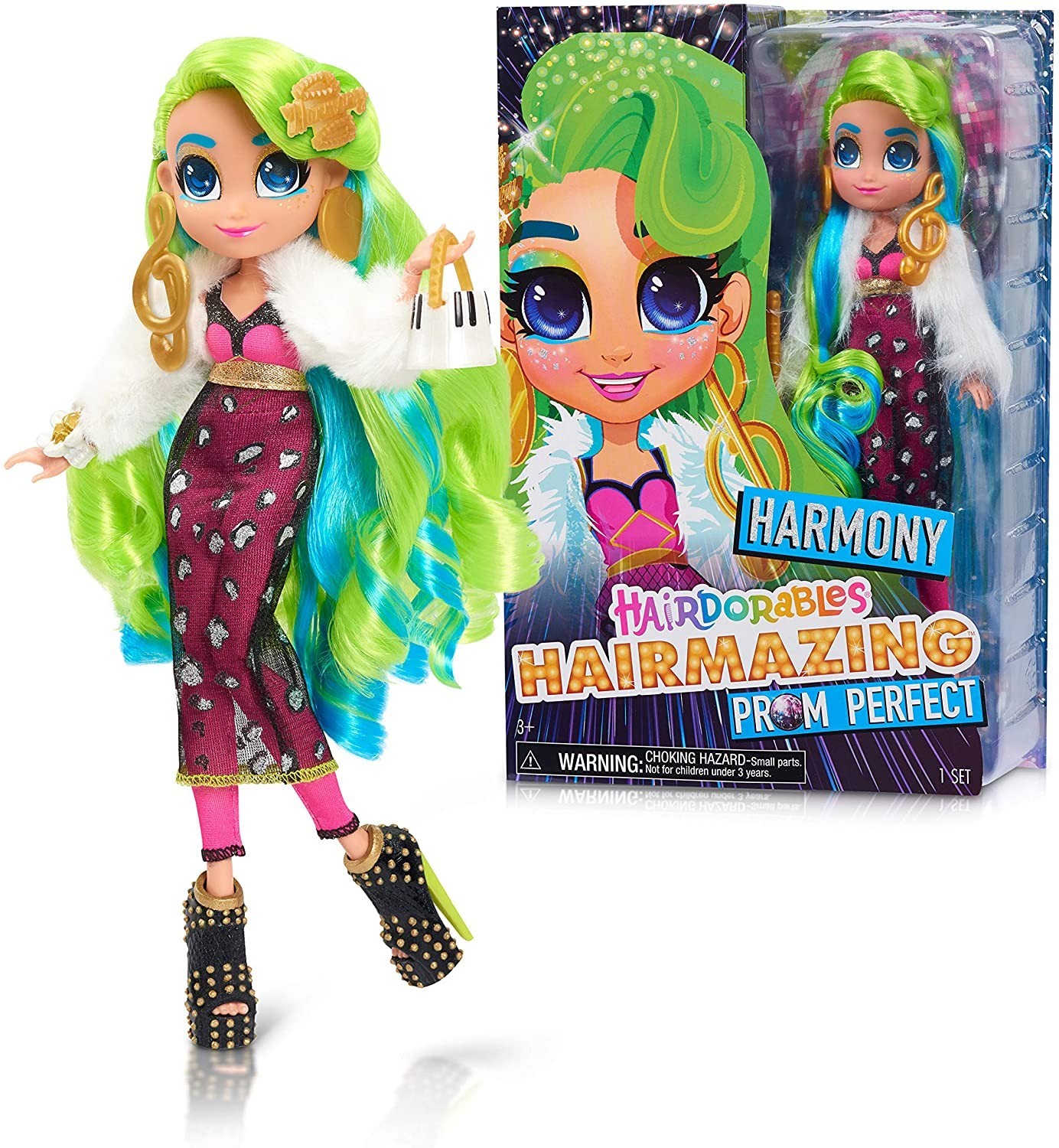 

Кукла Hairdorables модные куклы для выпускного вечера Harmony