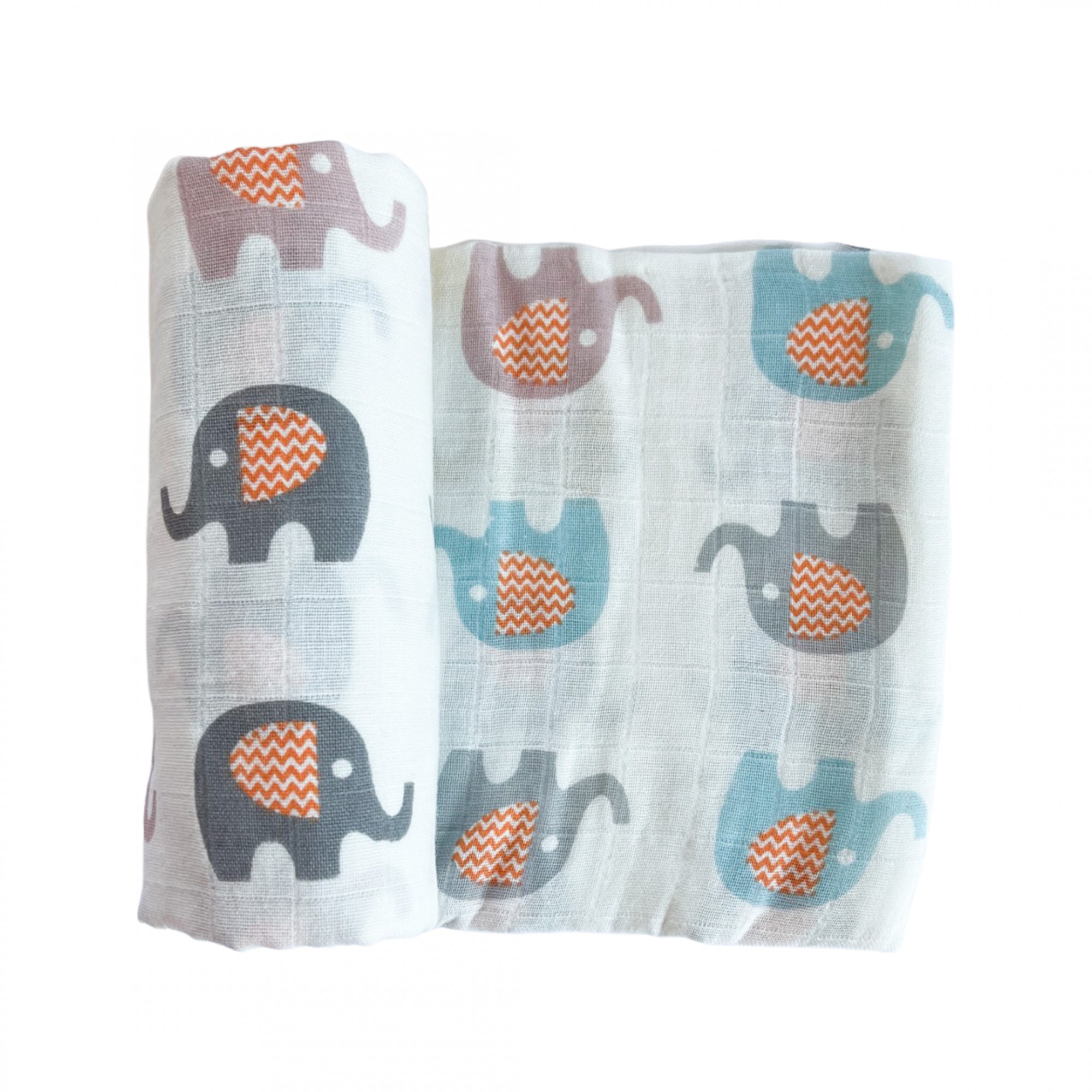 

Пеленка муслиновая Kiddie Widdie Слонята 110x120 см