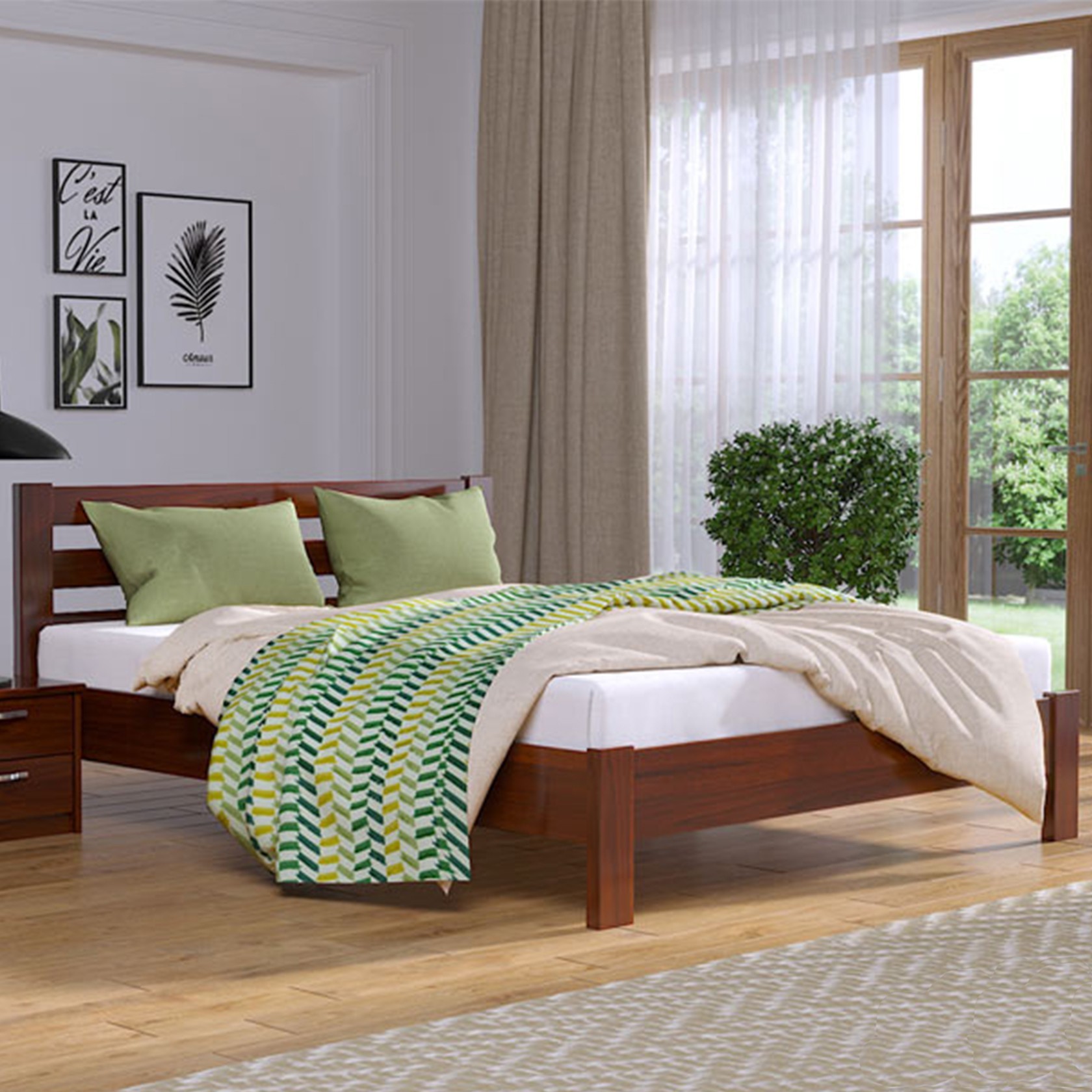 

Кровать Рената Люкс Каштан 80х190 см 21109_03