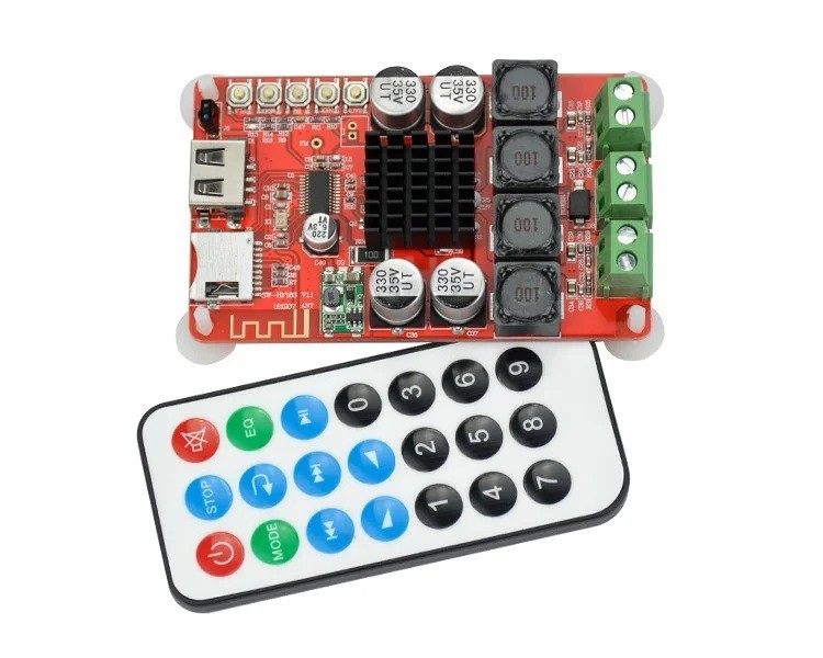 

Аудио усилитель TPA3116D2 2 x 50W Bluetooth 4.0 USB / MicroSD Fm