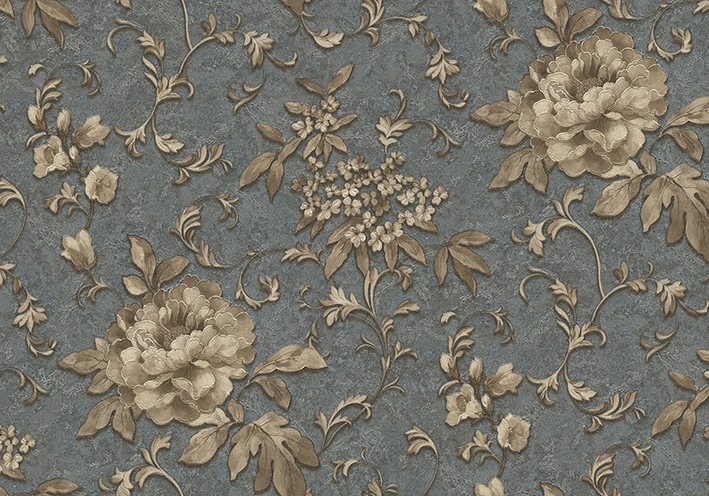 

Обои виниловые на флизелиновой основе LS Софи Декор графитово-золотистый ТФШ2-1276 (1.06х10.05 м)