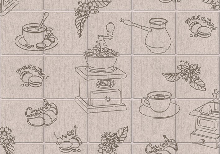 

Обои виниловые на бумажной основе LS Мокко светло-бежевые МНК1-1056 (0,53х10.05 м)