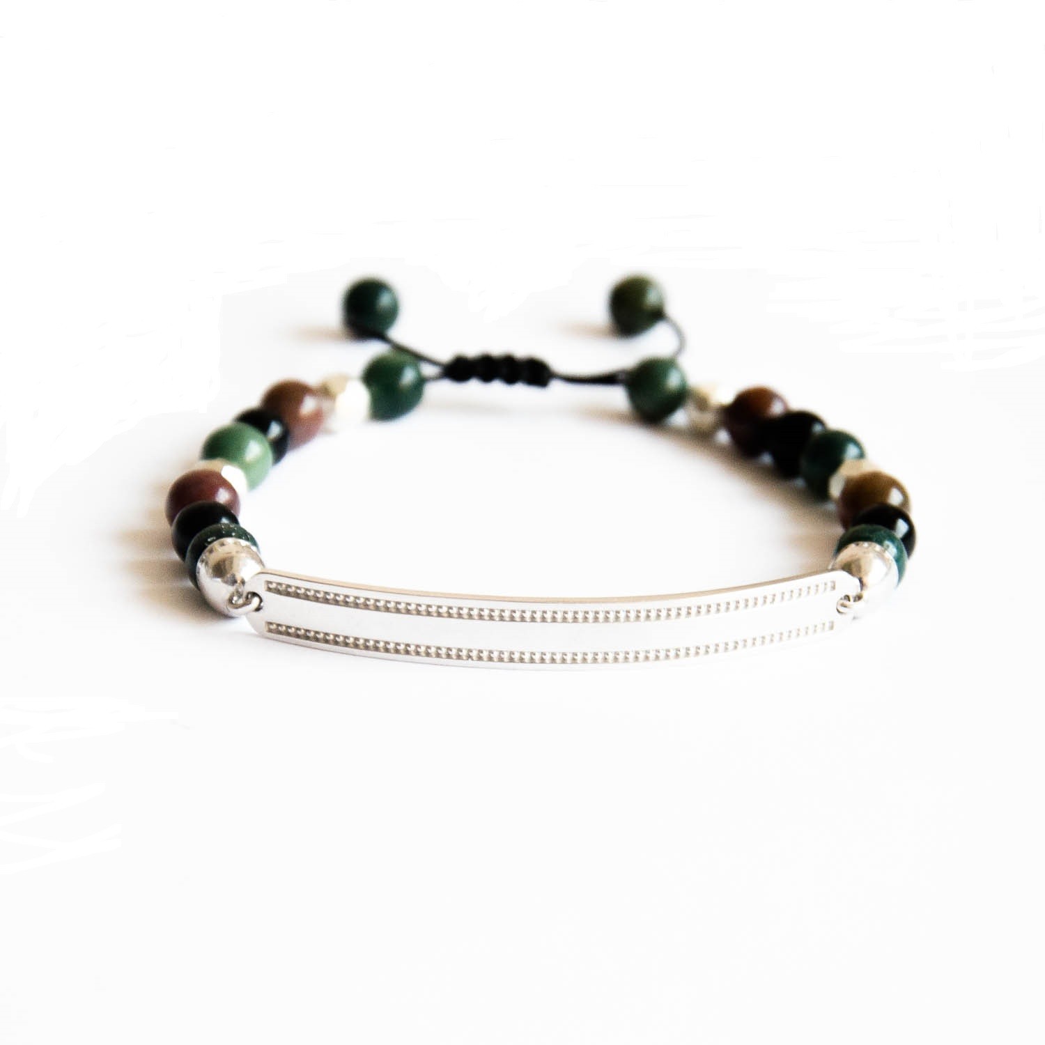 

Браслет TOTEM Adventure Jewelry с серебряными бусинами и натуральным агатом 20 см (0080-06-3)