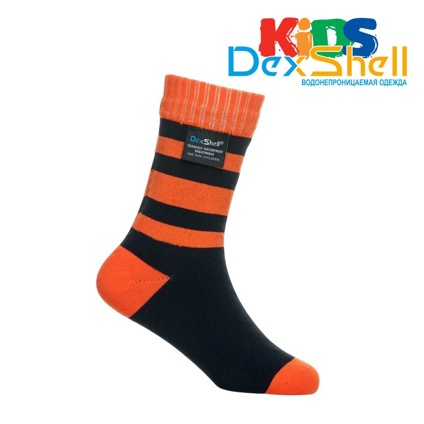 

Детские водонепроницаемые носки DexShell Waterproof Children Socks L оранжевые