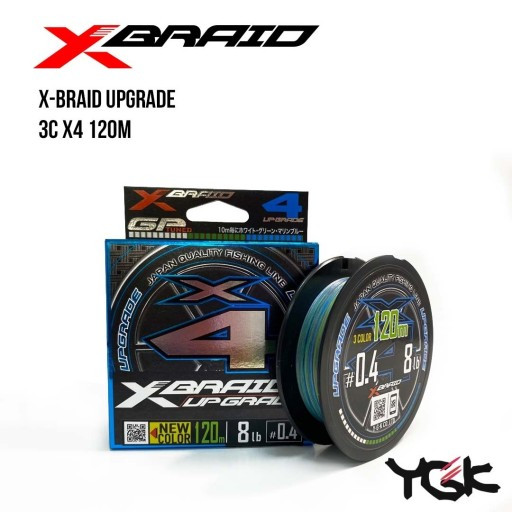 

Шнур плетеный YGK X-Braid Upgrade 3C X4 120m0.5 (10lb / 4.54kg) (134837)