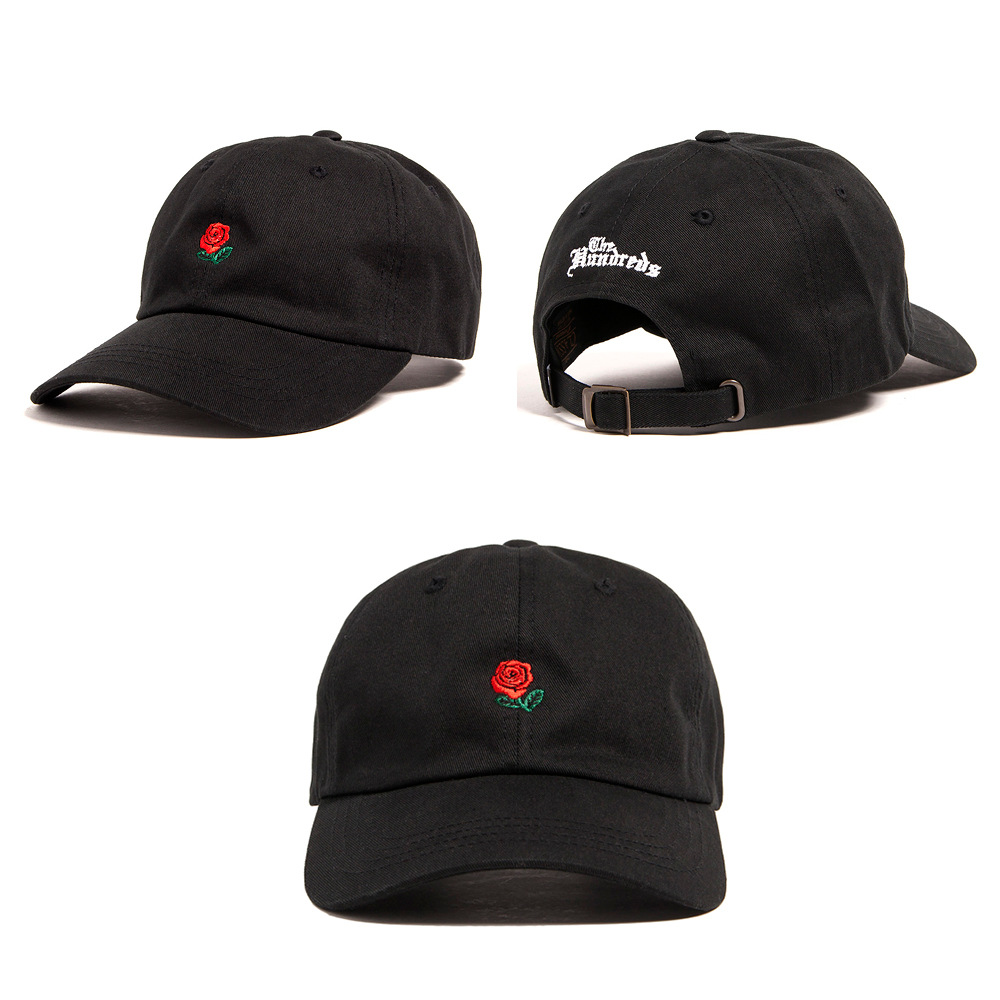

Кепка Бейсболка Мужская Женская The Hundreds Rose с Розой Черная